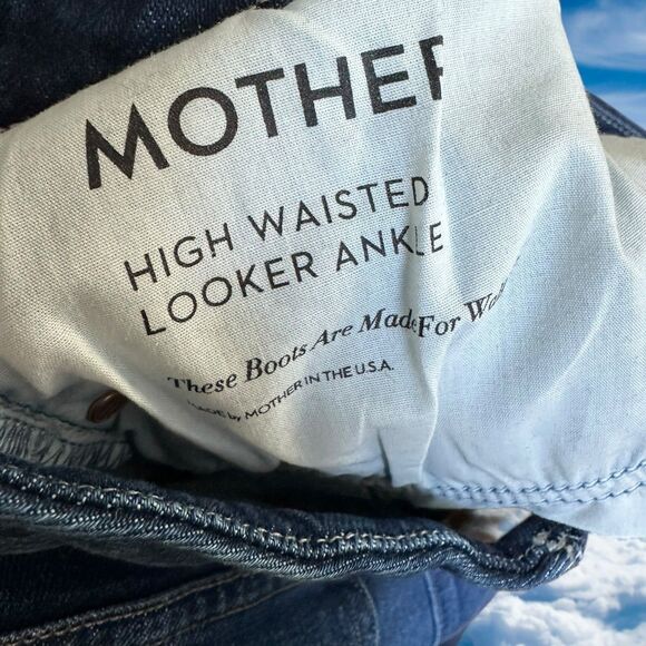 MOTHER Size 32 High Waisted Looker Ankle Jeans These Boots Are Made For Walking - Picture 10 of 11
